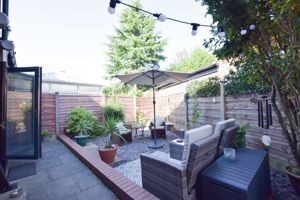 Garden from Kitchen- click for photo gallery